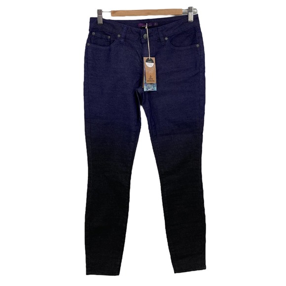 prAna Indigo Jett Pant Low Rise Fitted Ombre Ankle Jeans Size 4 27" Waist - Picture 2 of 14